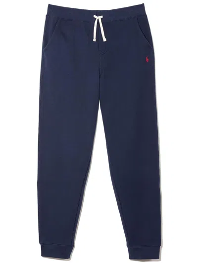 POLO RALPH LAUREN BLUE SWEATPANTS WITH LOGO POLO RALPH LAUREN