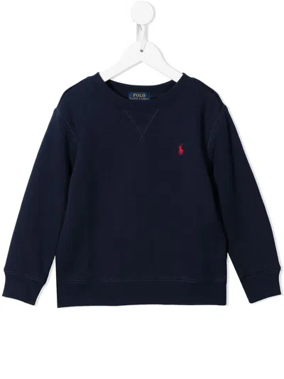 POLO RALPH LAUREN BLUE SWEATSHIRT WITH LOGO POLO RALPH LAUREN