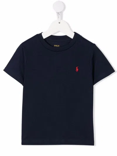 Polo Ralph Lauren Teen Embroidered Logo T-shirt In Blue
