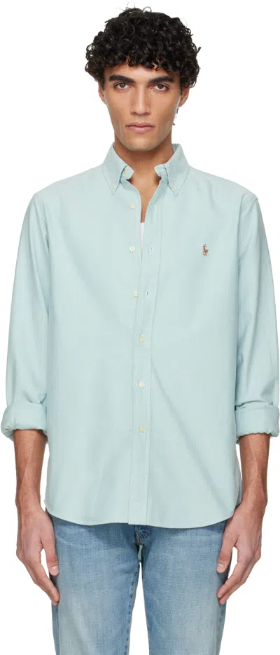 Polo Ralph Lauren Slim-fit Logo-embroidered Oxford Shirt In Classic Kelly