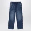 Polo Ralph Lauren Blue Washed Denim Jeans In Blue