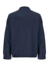 Polo Ralph Lauren Blue Windbreaker Jacket With Classic Collar And Pony Detail On The Front In Cotton Man In Blue