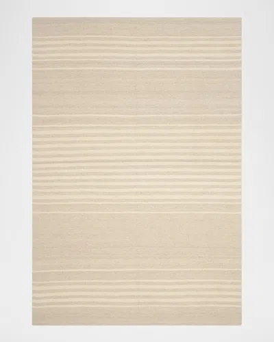 Polo Ralph Lauren Bluff Point Stripe Hand Woven Rug In Dune