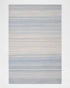 Polo Ralph Lauren Bluff Point Stripe Hand Woven Rug In Sky