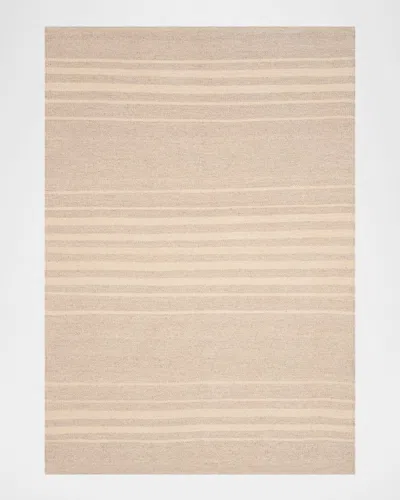 Polo Ralph Lauren Bluff Point Stripe Hand Woven Rug In Dune