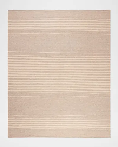 Polo Ralph Lauren Bluff Point Stripe Hand Woven Rug In Dune