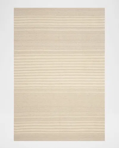 Polo Ralph Lauren Bluff Point Stripe Hand Woven Rug In Dune