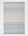 Polo Ralph Lauren Bluff Point Stripe Hand Woven Rug In Sky