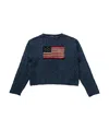 Polo Ralph Lauren Flag Pointelle Cotton-linen Sweater In Indigo/multi