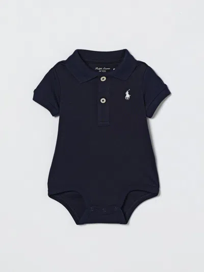 Polo Ralph Lauren Babies' ボディスーツ  ボーイ カラー ネイビー In Blue