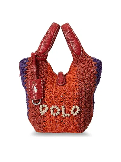 Polo Ralph Lauren Polo Play Crochet Shoulder Bag In Multi