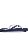 Polo Ralph Lauren Bolt Big Pony Flip Flops In Blue