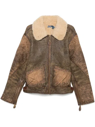 Polo Ralph Lauren Bomber Clothing In Brown