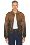 Polo Ralph Lauren Bomber Jacket In Autumn Brown