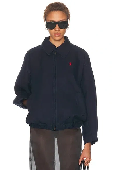 Polo Ralph Lauren Bomber Jacket In Blue