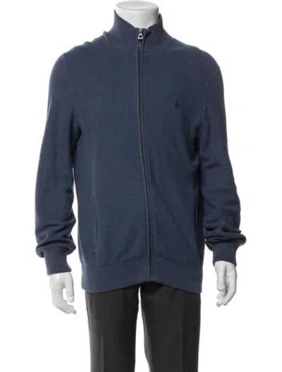 Pre-owned Polo Ralph Lauren Bomber Jacket In Blue