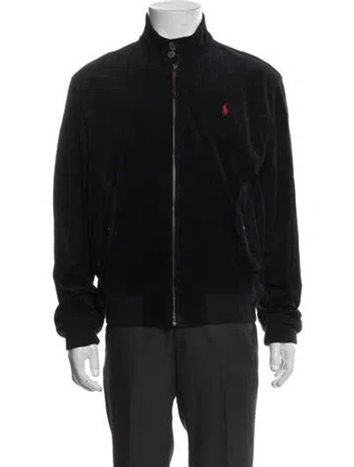 Pre-owned Polo Ralph Lauren Bomber Jacket In Blue