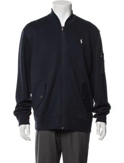 Pre-owned Polo Ralph Lauren Bomber Jacket In Blue