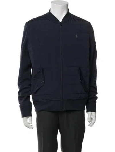 Pre-owned Polo Ralph Lauren Bomber Jacket In Blue