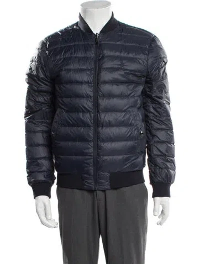 Pre-owned Polo Ralph Lauren Bomber Jacket In Blue