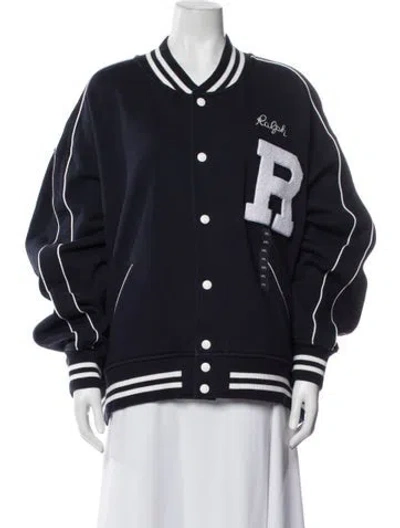 Pre-owned Polo Ralph Lauren Bomber Jacket In Blue