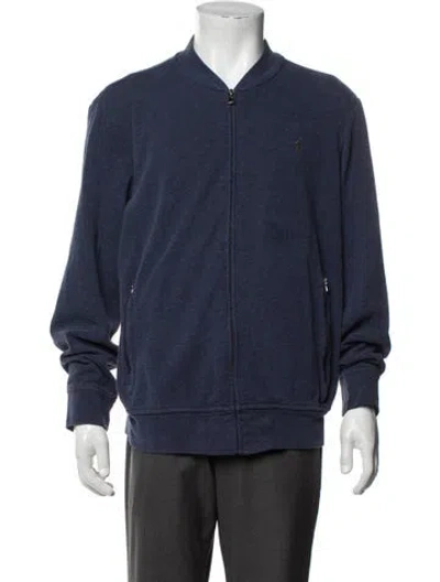 Pre-owned Polo Ralph Lauren Bomber Jacket In Blue