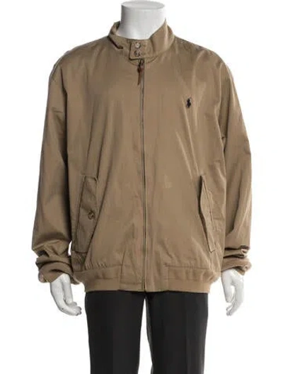 Pre-owned Polo Ralph Lauren Bomber Jacket In Brown
