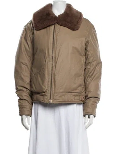 Pre-owned Polo Ralph Lauren Bomber Jacket In Brown