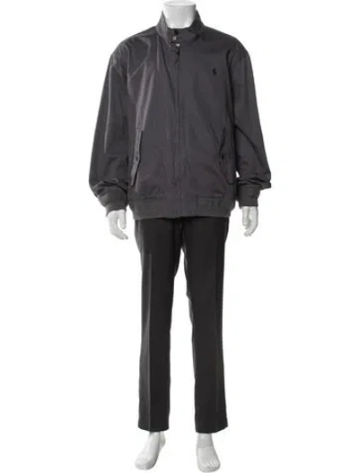 Pre-owned Polo Ralph Lauren Bomber Jacket In Gray