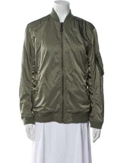 Pre-owned Polo Ralph Lauren Bomber Jacket In Green