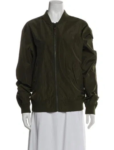 Pre-owned Polo Ralph Lauren Bomber Jacket In Green