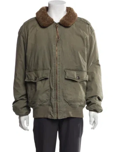 Pre-owned Polo Ralph Lauren Bomber Jacket In Green