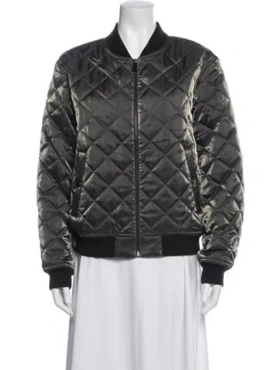 Pre-owned Polo Ralph Lauren Bomber Jacket In Grey