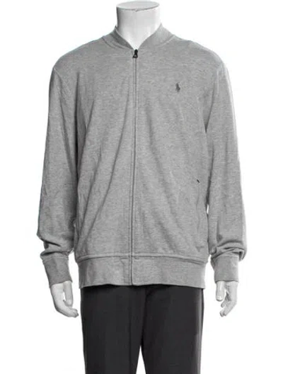 Pre-owned Polo Ralph Lauren Bomber Jacket In Grey
