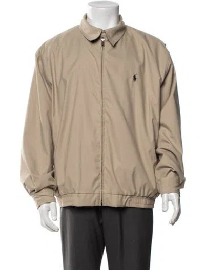 Pre-owned Polo Ralph Lauren Bomber Jacket In Neutrals