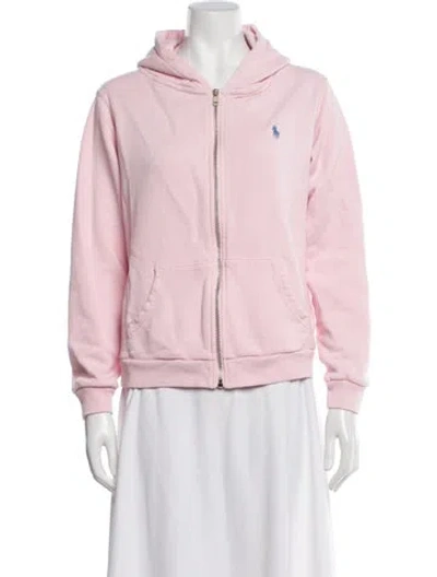 Pre-owned Polo Ralph Lauren Bomber Jacket In Pink