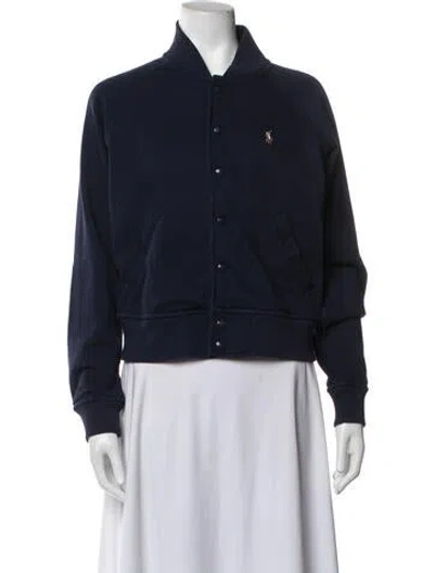 Pre-owned Polo Ralph Lauren Bomber Jacket In Purple