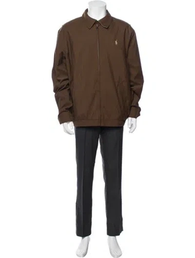 Pre-owned Polo Ralph Lauren Bomber Jacket W/ Tags In Brown