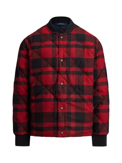 Polo Ralph Lauren Bomber Jacket With Logo In Brown