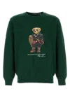 Polo Ralph Lauren Polo Bear Fleece Crew Neck Sweatshirt Clothing In Green