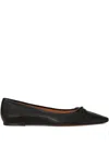 Polo Ralph Lauren Bow-detail Pointed-toe Ballet Flats