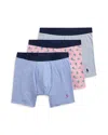 Polo Ralph Lauren Boxer Briefs, 3 Pack In Multi