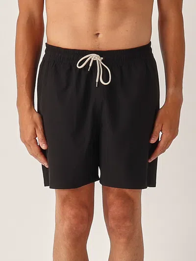 Polo Ralph Lauren Boxer Da Mare Traveler Classic-fit Swim Shorts In Black