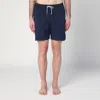 Polo Ralph Lauren Boxer Navy Blue Swim Trunks With Logo In Blue
