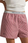 Polo Ralph Lauren Boxer Pajama Shorts In Pink