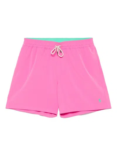 Polo Ralph Lauren Boxer Shorts With Logo In Pink