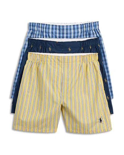 Polo Ralph Lauren Boxers, Pack Of 3 In Blue