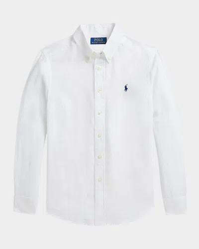 POLO RALPH LAUREN BOY'S CLASSIC EMBROIDERED SPORT SHIRT