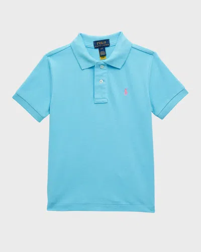 Polo Ralph Lauren Kids' Boy's Classic Polo Shirt In Turquoise Nova