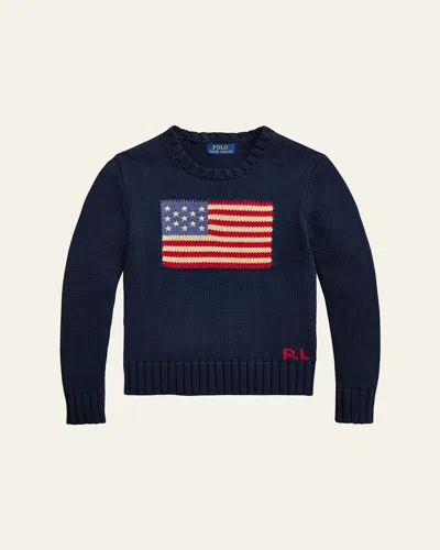 Polo Ralph Lauren Sweater Kids Color Navy In Blue